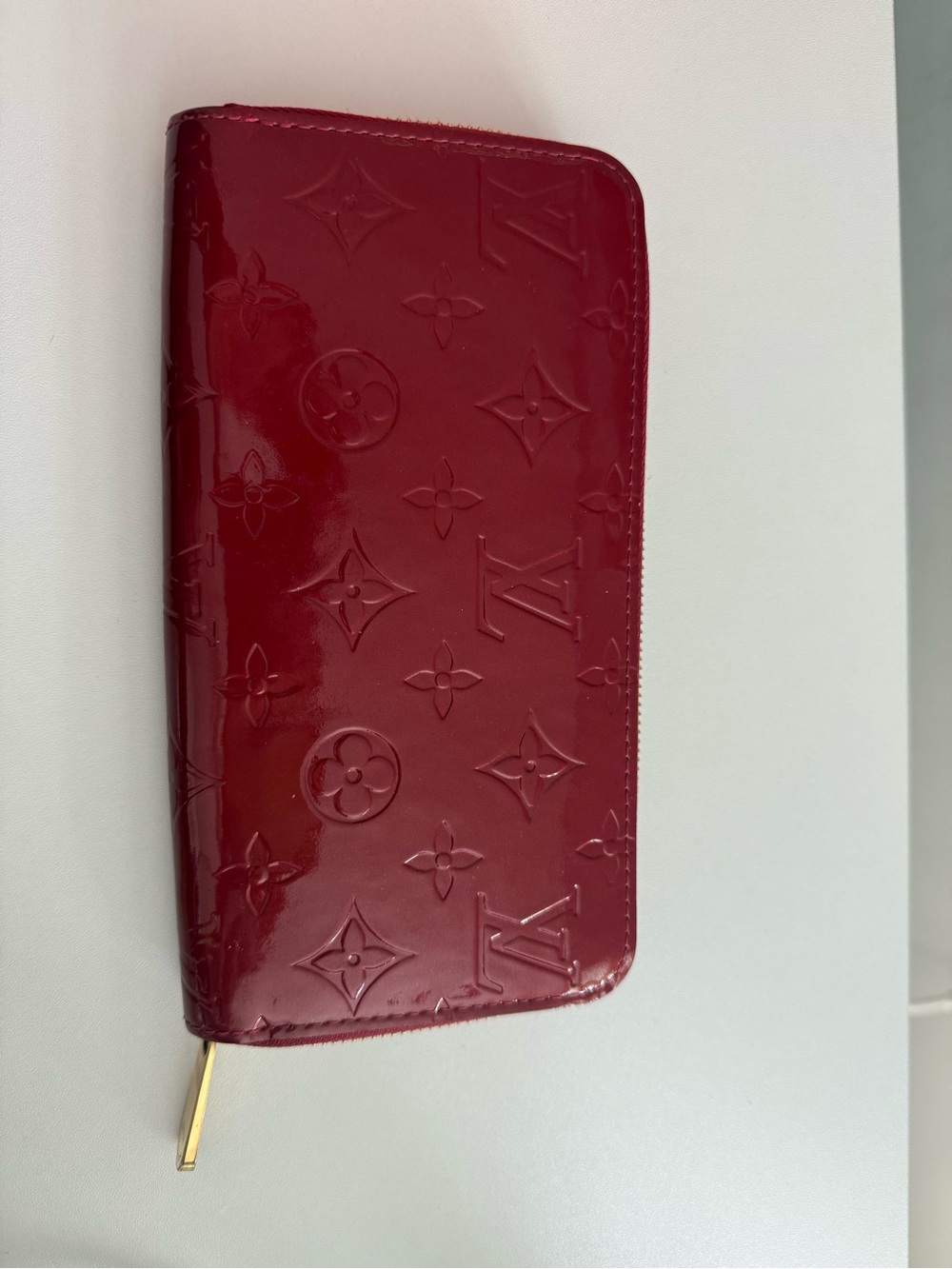 Louis Vuitton Vernis Bordeaux Zip-Around Wallet